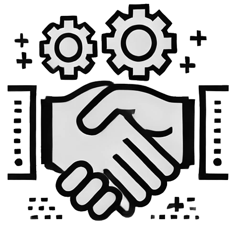 Ikona podawanych sobie rąk oznaczająca zgodę i dobrą współpracę